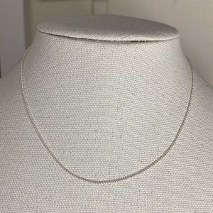 Dainty feminine micro mini sterling silver ball necklace